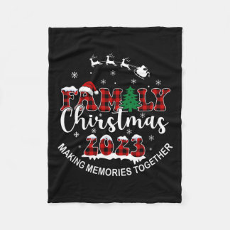 思い出を一緒にバッファローのプレイド家族のChri フリースブランケット