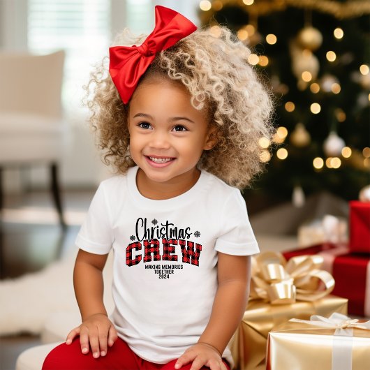 思い出を一緒に作る可愛いクリスマス2024 ベビーTシャツ