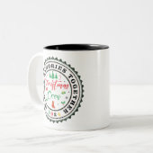 思い出を一緒に作る家族のクリスマスクルー2024 ツートーンマグカップ (正面左)