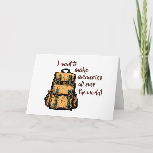 思い出を作りたい サンキューカード (正面)