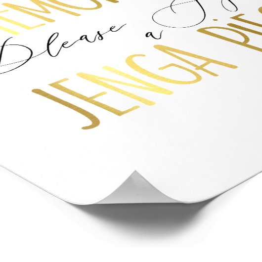 思い出を作り、ジェガの作品のサインにサインす結婚る ポスター (角)