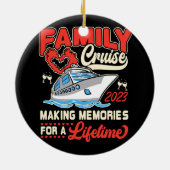 思い出を作るクルージングのためのファミリークルーズ2023 セラミックオーナメント (裏面)