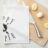 思い出を作るハッピーキャンパーおもしろいサマーキッチン キッチンタオル (四つ折り)