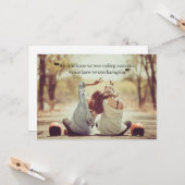 思い出を作る引用文空白のBackside Greeting Card カード (正面/裏面インサイチュ)