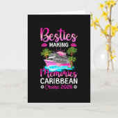 思い出を作る カリブ海クルーズ 2026 ベストフレンドとクルーズ カード (黄色い花)