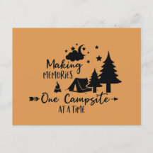 思い出を作る、キャンプ場ひとつひとつで ポストカード