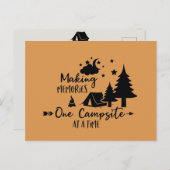 思い出を作る、キャンプ場ひとつひとつで ポストカード (正面/裏面)