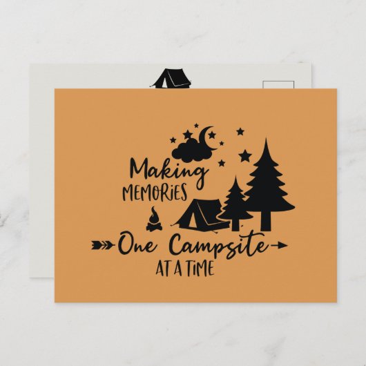 思い出を作る、キャンプ場ひとつひとつで ポストカード (正面/裏面)