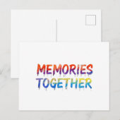 思い出を共有 ポストカード (正面/裏面)