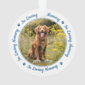思い出を愛してペット記念碑 オーナメント (裏面)
