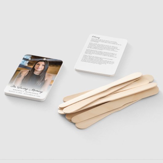 思い出を愛して写真のシンプル死亡告別式 ハンドファン (組立なし)