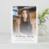 思い出を愛して写真のシンプル死亡告別式 プログラム (スタンド正面)