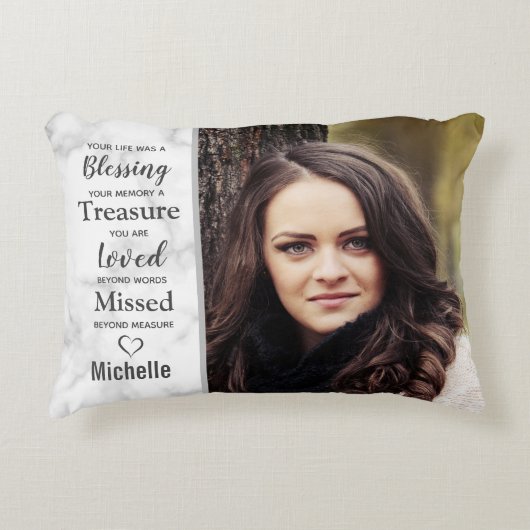 思い出を愛して家族の追悼記念碑 アクセントクッション (正面)