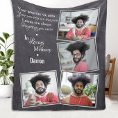 思い出を愛して家族の追悼記念碑 フリースブランケット