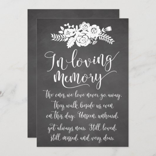 思い出を愛して思い出す結婚式のサイン (正面/裏面)