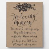 思い出を愛して思い出す結婚式のサイン フォトプラーク (正面)