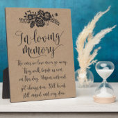 思い出を愛して思い出す結婚式のサイン フォトプラーク (側面)