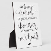 思い出を愛して思い出す結婚式のサイン フォトプラーク (側面)