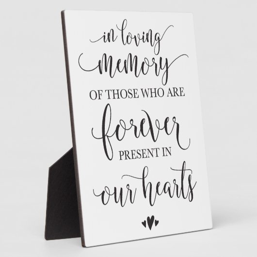 思い出を愛して思い出す結婚式のサイン フォトプラーク (側面)