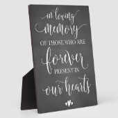 思い出を愛して思い出す結婚式のサイン フォトプラーク (側面)