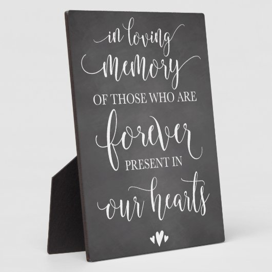 思い出を愛して思い出す結婚式のサイン フォトプラーク (側面)