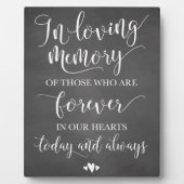 思い出を愛して思い出す結婚式のサイン フォトプラーク (正面)