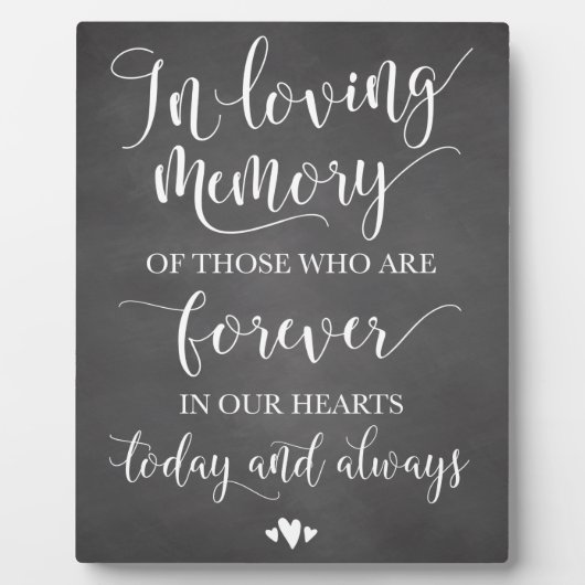 思い出を愛して思い出す結婚式のサイン フォトプラーク (正面)