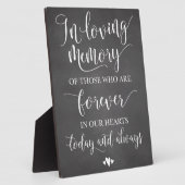 思い出を愛して思い出す結婚式のサイン フォトプラーク (側面)