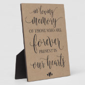 思い出を愛して思い出す結婚式のサイン フォトプラーク (側面)