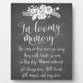 思い出を愛して思い出す結婚式のサイン フォトプラーク (正面)