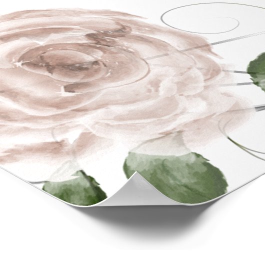 思い出を愛して思い出す結婚式のサイン ポスター (角)