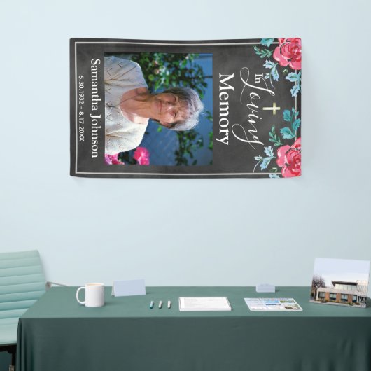 思い出を愛して葬儀を記憶に残して 横断幕 (トレードショー)