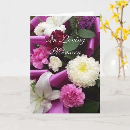 思い出を愛して カード (黄色い花)