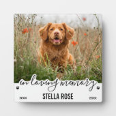 思い出を愛しモダンて記念碑 フォトプラーク (正面)