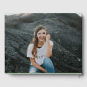 思い出を愛し素朴た葬式のセージ・グリーン ゲストブック (裏面)