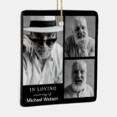 思い出を愛するおじいちゃん葬儀記念記念の記念 セラミックオーナメント (右)