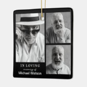 思い出を愛するおじいちゃん葬儀記念記念の記念 セラミックオーナメント (左)