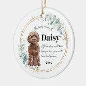 思い出を愛するコックパプー犬 セラミックオーナメント (左)