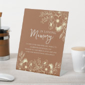 思い出を愛するテラコッタ結婚の記念碑 台座サイン (インサイチュ)