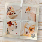 思い出を愛するペットの記念モダン碑 ガラスオーナメント