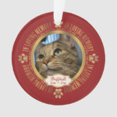 思い出を愛するペットの記念物 オーナメント (正面)