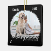 思い出を愛するペットの記念碑 セラミックオーナメント (左)