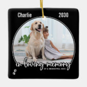思い出を愛するペットの記念碑 セラミックオーナメント (正面)