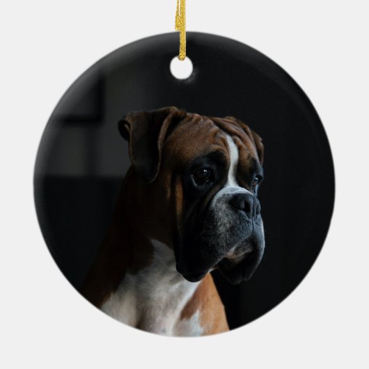 思い出を愛するボクサー犬ペット記念館 セラミックオーナメント (裏面)