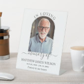 思い出を愛するミニマル葬儀記念写真 台座サイン (インサイチュ)