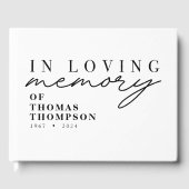 思い出を愛するミニマル葬式ゲストブック ゲストブック (正面)