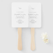 思い出を愛するモダン記念シンプル記エレガント ハンドファン (正面&裏面)