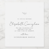 思い出を愛するモダン記念シンプル記エレガント ワインラベル (シングルラベル)