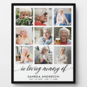 思い出を愛するモダン記念写真コラージュ フォトプラーク (正面)