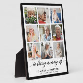 思い出を愛するモダン記念写真コラージュ フォトプラーク (側面)